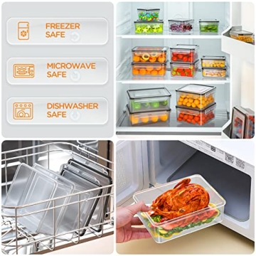 40 PCS Food Storage Containers Set with Airtight Lids