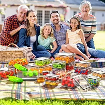 40 PCS Food Storage Containers Set with Airtight Lids
