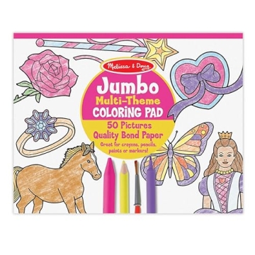 Melissa & Doug Jumbo Coloring Pad for Kids 50 Pages