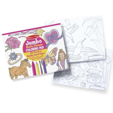 Melissa & Doug Jumbo Coloring Pad for Kids 50 Pages