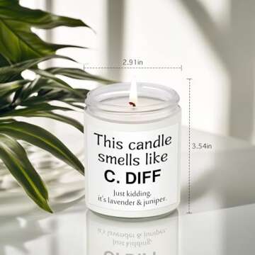 Funny Nurse Candle: Perfect Gift for Nurses Week, Eco-Friendly