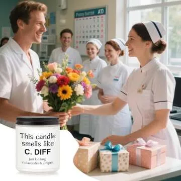Funny Nurse Candle for Gifts | Nurses Week Scented Relaxation