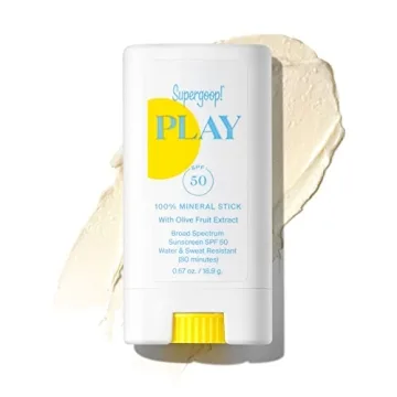 Supergoop! PLAY 100% Mineral Stick SPF 50 - Skin-friendly Sunscreen for Active Lifestyles
