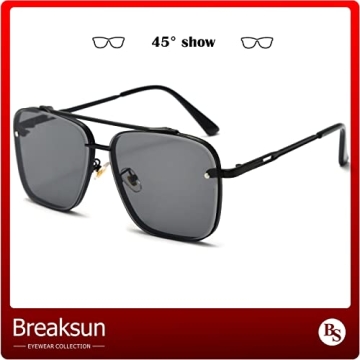 Breaksun Aviator Sunglasses for UV Protection and Style