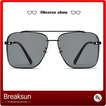 Breaksun Aviator Sunglasses for UV Protection and Style