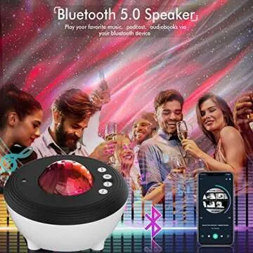 Syslux Star Projector with Smart Control & Music Speaker