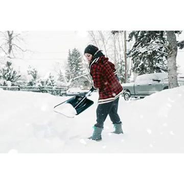 Zento Deals 3-in-1 Snow Shovel and Brush Kit for Winter Cleanup