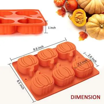 Silicone Pumpkin Molds for Holiday Baking