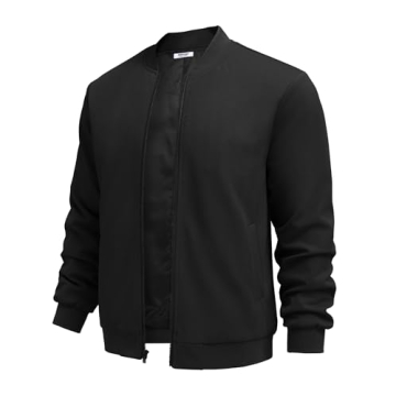 COOFANDY Men's Lightweight Bomber Jacket - Casual, Stylish & Comfortable