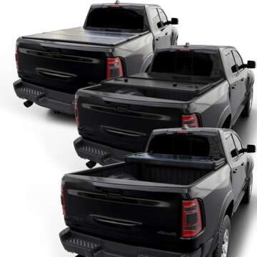 Calffree Hard Tri-Fold Truck Bed Cover Compatible with 2009-2025 Dodge Ram 1500 & 2500 5' 7" Bed Without Ram Box (67.4")