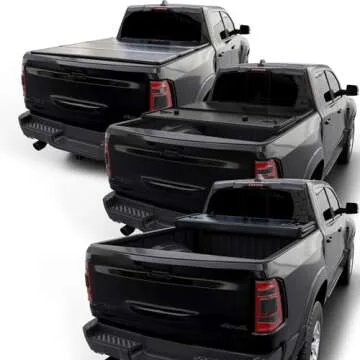 Calffree Hard Tri-Fold Truck Bed Cover Compatible with 2009-2025 Dodge Ram 1500 & 2500 5' 7" Bed Without Ram Box (67.4")