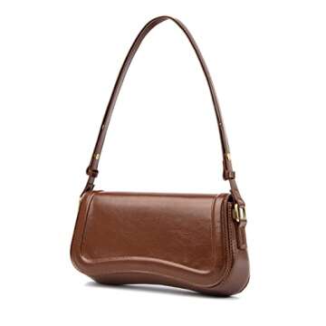 DOREAMALOE Womens Leather Vintage Shoulder Purse Handbag Designer Crossbody Bags Purse Fashion Tote Bag For Women