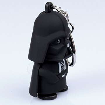 Darth Vader Keychain with LED Flashlight & Sound