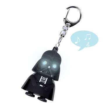 Darth Vader Keychain with LED Flashlight & Sound