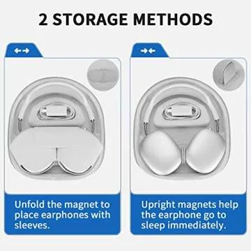 Yinke Smart Case for AirPods Max - Stylish & Functional