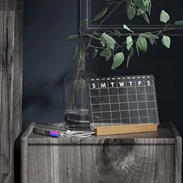 Stylish Clear Dry Erase Board with Light for Home Office