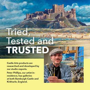 Castle Art Supplies 24 x 12ml Watercolor Paint Set | Value for Adult Artists | Quality, Intense Colors | Just Squeeze the Tube, Mix with Water and Get Creative | In Delightful Presentation Box