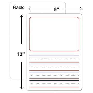 Durable Double Sided Dry Erase Board for Kids 3-5