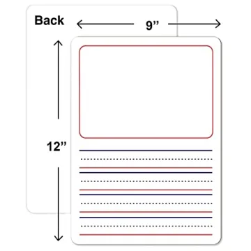 Durable Double Sided Dry Erase Board for Kids 3-5
