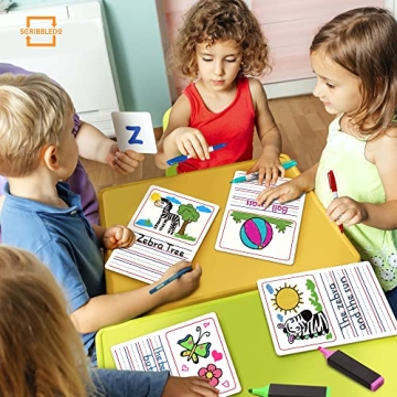 Durable Double Sided Dry Erase Board for Kids 3-5