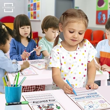 Durable Double Sided Dry Erase Board for Kids 3-5