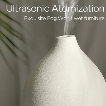 Ceramic Essential Oil Diffuser with 7 Colors and Timer
