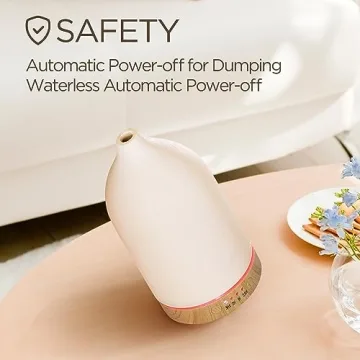 Ceramic Essential Oil Diffuser with 7 Colors and Timer