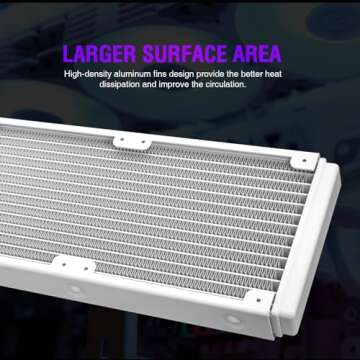 Vetroo V360 Liquid CPU Cooler with RGB for Gaming