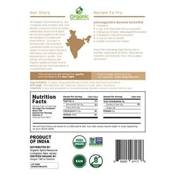 Buy Organic Ashwagandha Root Powder - 100% Raw from India