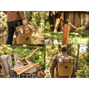 1844 Helko Werk Germany Classic Voyager Hatchet - Camp Hatchet for Scouting, Camping, and Backpacking, Small Camping Hatchet with Hammer Head poll - Head 1 lb, Handle 13 in. (Voyager) #10107