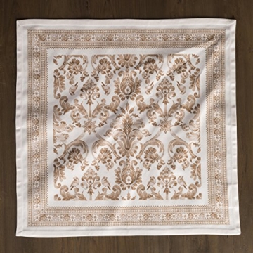 Maison d' Hermine Napkin 100% Cotton 20 Inch x 20 Inch Set of 4 Dinner Napkins, Decorative Washable Cloth Napkin for Gifts, Dining, Buffet Parties & Camping, Allure -Thanksgiving/Christmas