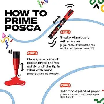 Posca Marker 5M in Slate Grey - Versatile Art Marker for All Surfaces
