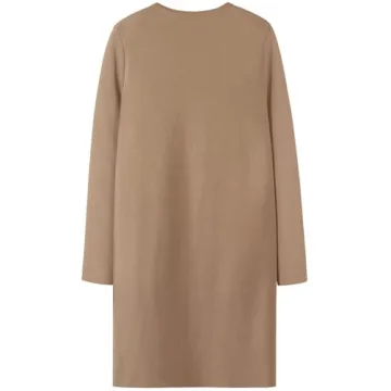 ZOLUCKY Womens Cardigans Open Front Chunky Knit Coatigan 2024 Fall Long Sleeve Lapel Casual Oversized Solid Classy Wool Sweater Jacket Winter Coat Khaki M