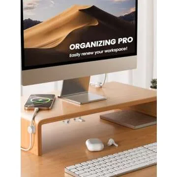 6Pack Cord Organizer, [1s Lock] Spring Cable Clips - [Upgrade Rotatable] Lamicall Cord Holder Management, Desk Phone Charger Holder, Adhesive USB Wire Organizer Keeper for Office Nightstand, White