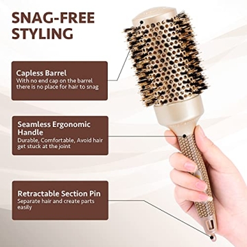 AIMIKE Round Brush for Women – Nano Ceramic Hair Styling Tool