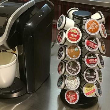K-Cup Carousel for 40 Pods - No Assembly Required, Stylish Design