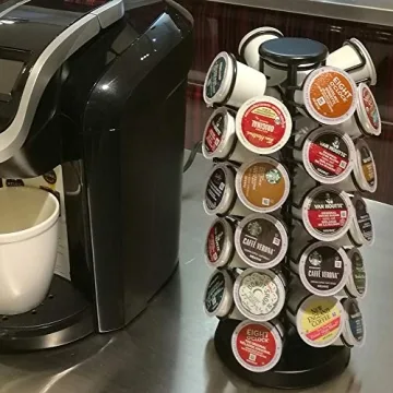 K-Cup Carousel for 40 Pods - No Assembly Required, Stylish Design