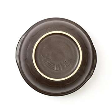 Crazy Korean Cooking Korean Stone Bowl (Dolsot), Sizzling Hot Pot for Bibimbap and Soup - Premium Ceramic (Medium - No Lid)