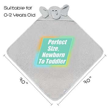 Pro Goleem Baby Bath Towel - Soft Cotton Hooded for Baby