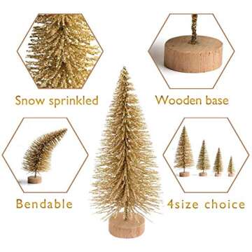 Goldenlight Mini Christmas Trees - Perfect Holiday Decor