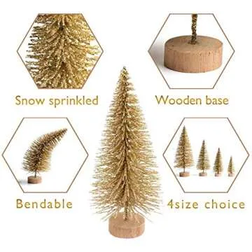 Goldenlight Mini Christmas Trees - Perfect Holiday Decor