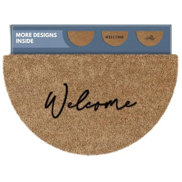 Durable Barnyard Designs Half Moon Doormat for Outdoors
