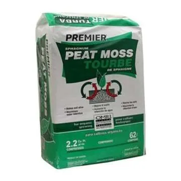 Premier Horticulture 0128P 2.2Cu Ft Sphag Peat Moss