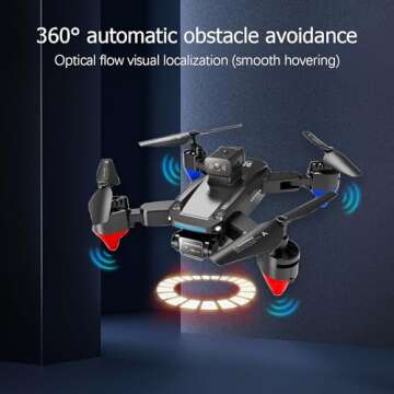 Mini Drone for Adults, Smart Gesture Photography, Remote Control and APP Control, FPV Foldable Drone with Carrying Case, Camping,Parties, Suitable for Hiking