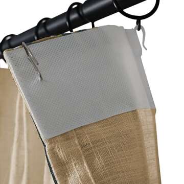 Luxury TWOPAGES Linen Curtains with Greek Key Trim