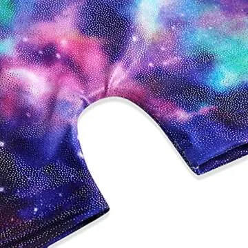 HOZIY Toddler Leotards 2t 3t for Gymnastics Dance Outfits With Shorts Baby Girls 2-3t Navy Blue Rose Hot Pink Sparkly