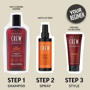 American Crew Men's Fiber Cream, Like Hair Gel with Medium Hold & Natural Shine, 3.3 Fl Oz