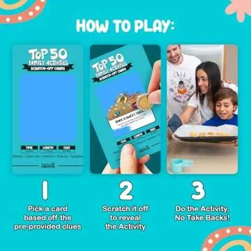 Top 50 Family Activities - 50 Fun Scratch Off Family Adventures and Family Games for Deep Bonding - Fun for Kids and Adults - Gifts for Family - Perfect for Family Fun Time & Family Night