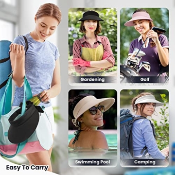 Stylish Sun Visor with UPF 50+ Protection for Women