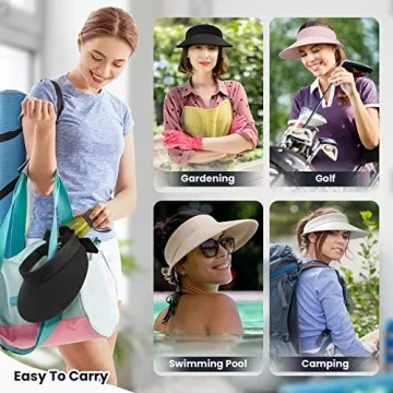 Stylish Sun Visor with UPF 50+ Protection for Women